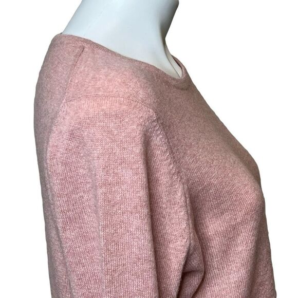 Charter Club luxury cashmere Bella rose crew neck sweater size L - Picture 7 of 16